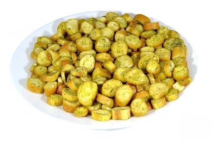 Сухарики пшеничные "Сметана-зелень" (багет) 500гр